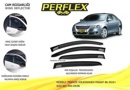 PERFLEX V2 CAM RÜZGARLIKLARI VOLKSWAGEN PASSAT B6 2019 4 LÜ