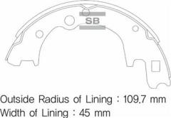 ARKA KAMPANA PABUÇ BALATA HYUNDAI H100 2.6L KAMYONET 94-03