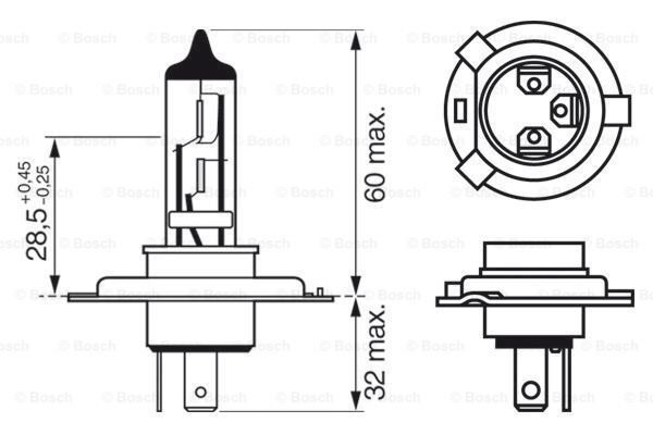 AMPUL - TRUCKLİGHT - 24 5 - H4 - 75/70 W - P43T H4