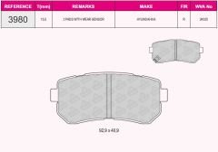 ARKA BALATA ACCENT ERA 1.4 GL-1.5 CRDI-1.6 GLS 05 10 KIA RIO 02 KIA CEED 07 10 SPORTAGE 06