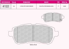 ÖN BALATA FIESTA VI 1.4-1.4TDCİ 1.6 TDCI 08 SWIFT 10 JUSTY 07 MAZDA 2 07 SIRION 08