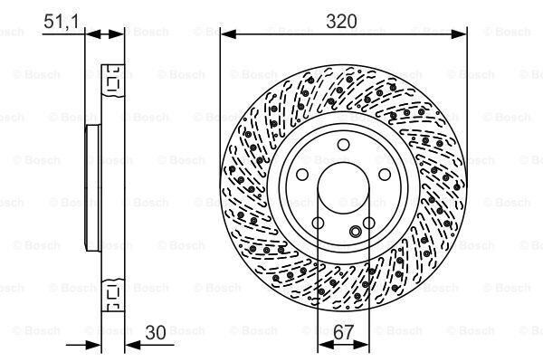 FREN DISKI ON MERCEDES W176 W246 C117 X117 X156