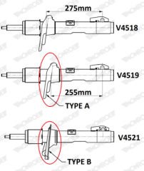 ÖN AMORTİSÖR L/R FORD TRANSİT V363 2013 2016 GAZLI VAN-MAGNUM SERİSİ