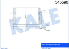 KLİMA RADYATÖRÜ VOLVO S40 2004-2012 C30 06-12 V50 1.6 D2 1.8 2.0 2004 2012