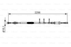 EL FREN TELİ ÖN JUMPER 3-DUCATO 3-BOXER 3 06 2296mm/1981mm