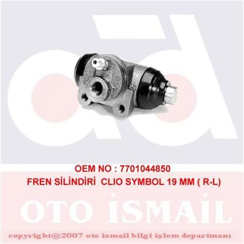 FREN SİLİNDİRİ ARKA SAĞ-SOL LOGAN 1.4-1.6 16V-1.5DCI 04 > CLIO 2 1.2-1.4-1.4 16V-1.9D 98 > 19.05mm