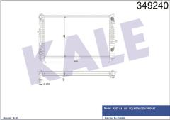 RADYATÖR PASSAT 96-00 A4 95-01 A6 00-05 ADP-AHL-ANA-ARM AC KLİMASIZ MEK OTOM 630x412x34