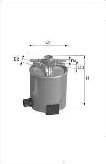 YAKIT FİLTRESİ NISSAN NAVARA-PATHFINDER 2.5 DCİ 05 WK9011 x