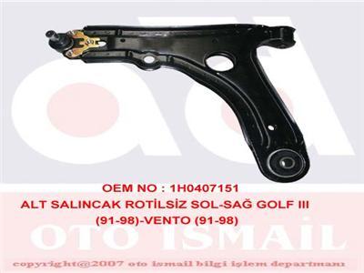 ALT SALINCAK ROTİLSİZ SOL-SAĞ GOLF 3 91-98 -VENTO 91-98