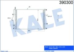 KLİMA KONDENSERİ VOLVO S60 1-S80 1-V70 2-XC70 CROSS COUNTRY AL-AL TÜPLÜ 659X418X20