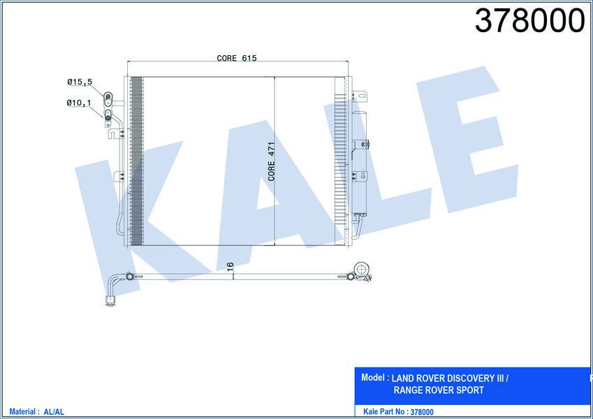 KLIMA RADYATORU 276DT DISCOVERY 3 L319 04 09 DISCOVERY 4 L319 09 18