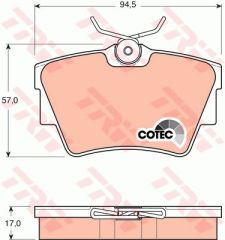 ARKA FREN BALATASI RENAULT TRAFIC 2 06 TRAFIC 3 15 OPEL VIVARO A 06 VIVARO B 15