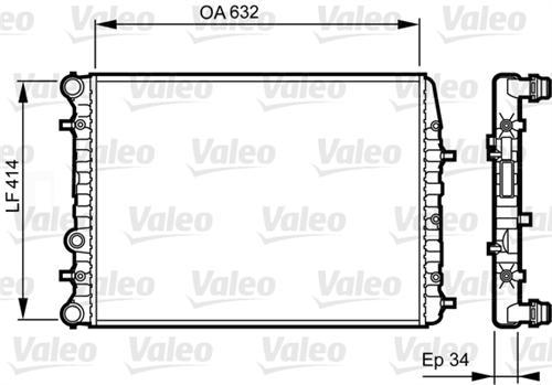 RADYATÖR POLO-IBIZA 4-FABIA-CORDOBA-1.2-1.4-1.6-1.4TDI-1.9TDI AC KLİMASIZ MEK OTOM 632x414.5x23