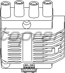 755 ATEŞLEME BOBİNİ ASTRA F-CORSA B 1.4İ 16V-1.6İ 16V-TIGRA 1.4 16V-1.6 16V-VECTRA B 1.6İ 16V