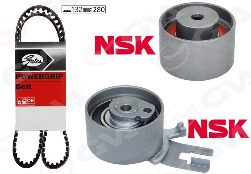 EKSANTRİK GERGİ KİTİ 132x280 VOLVO C30 C70 S60 S80 V70 XC60 XC70 XC90 2.4TDI 20V