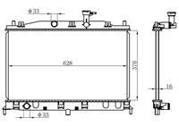 RADYATÖR BRAZİNG ACCENT ERA 1..4/1.6I 05> AC KLİMASIZ MEK 370x628x18