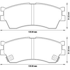 ÖN BALATA KIA RIO 1.3-1.5 02 2.05 CLARUS 1.8İ 16V-2.0İ 16V 96