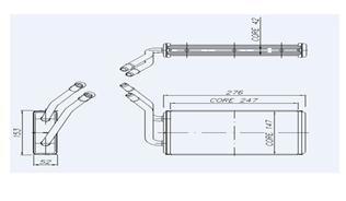 KALORIFER RADYATORU TRANSIT TURBO 96 99 TRANSIT V184 2.0TDCI 2.4TDCI 01 06 2 SIRA ALB