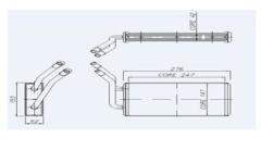 KALORIFER RADYATORU TRANSIT TURBO 96 99 TRANSIT V184 2.0TDCI 2.4TDCI 01 06 2 SIRA ALB