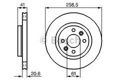 ÖN FREN TAKIMMM  AYNASI (ORTA)SANDERO YM. MGN 96>LOGAN 04>KNG 1.5DCİ CLIO I-291/R19 (258.5x20.6x4DL