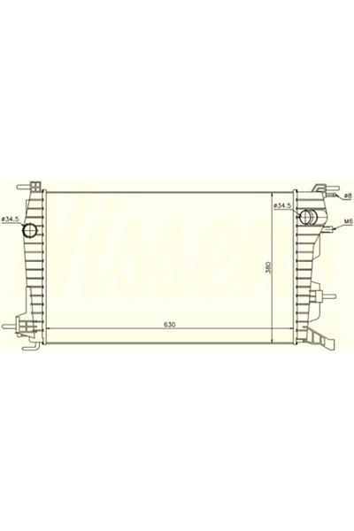 RADYATOR MECHANİCAL MT 630X368X34 FLUENCE 1.5DCI 637616