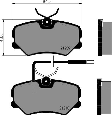 ÖN BALATA P306 2.0 S16 1993-97 -P405 1.6I 1.8I 2.0I 1.9 SRI-2.0 MI16 CITROEN ZX 2.0 FİŞLİ