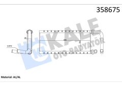 KALORİFER RADYATÖRÜ ISUZU NPR75 5.2L 4HK1 Euro4-5 04- BORULU - ALEMİNYUM