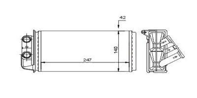 KALORİFER RADYATÖRÜ PALIO-ALBEA 247x140x42
