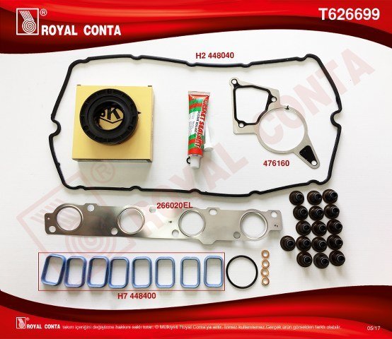 ÜST TAKIM CONTA SKT KEÇE REINZ SUBAP LAS SİLİNDİR KAPAK CONTASI SİZ BOXER-JUMPER 2.2 HDİ 100/120 P22DTE Euro4