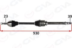 ÖN AKS SAĞ RENAULT MEGANE 2 BM0/1.CM0/1 2.0 M-T 02-08