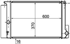 RADYATÖR BRAZİNG COROLLA 07 600x375x16