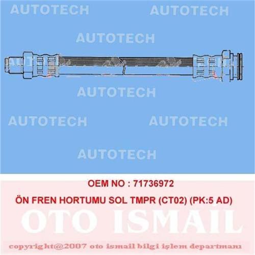 ÖN FREN HORTUMU SAĞ TMPR CT01 PK:5 AD 26103