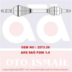 x AKS ÖN SAĞ P206 1.1-1.4 98 ABS SİZ