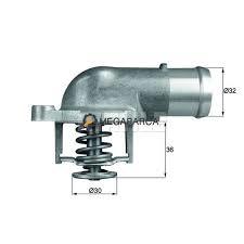 TERMOSTAT KOMPLE 87C VW TRANSPORTER T5-MUTIVAN 5-TOUAREG 2.5 TDI 03-09 AXD