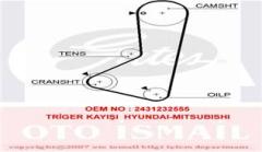 x TRİGER KAYIŞI 122x240 HYUNDAI SONATA 1.8 8V 88-98 MITSUBISHI GALANT 2.0 8V 88-92 CT802