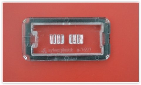 PLAKA LAMBA CAMI FIAT LINEA 07-17 22x19cm