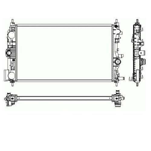 RADYATÖR BRAZİNG ASTRA J 09 2.0CDTI MEK AC KLİMASIZ 680x398x26