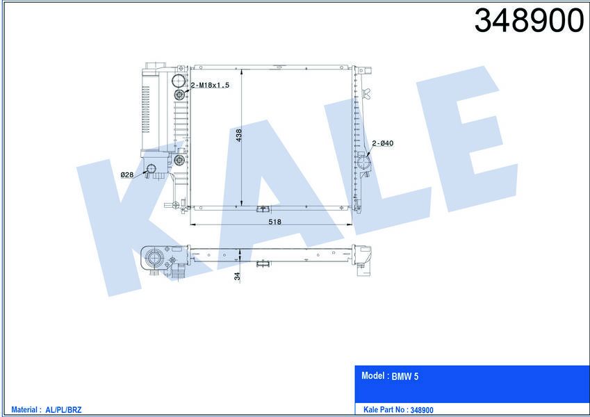 MOTOR SU RADYATORU OTM/SANZ KLIMALI BMW M20 M50 E34