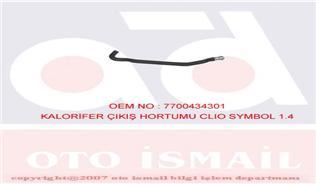 KALORİFER ÇIKIŞ HORTUMU RENAULT CLIO 2 98 05 CLIO SYMBOL 00 05 KANGOO 97 1.4 E7J K7J