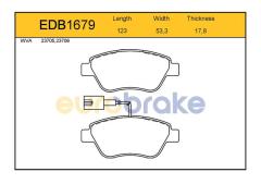 ÖN BALATA DOBLO-ALBEA-LINEA-STILO-FIORINO 1.3MJTD-BIPPER-NEMO 1.4 HDI İKAZ KABLOLU TEK FİŞLİ GDB1654-FDB1466W-LP1722