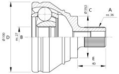 x AKS KAFASI DIŞ PASSAT-TOLEDO 3-AUDI A3 2.0 TDI 05 CADDY 3 2.0 TDI 16V 10 OTM 6 VİT.