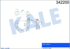 TURBO RADYATÖRÜ INTERCOOLER A6 4F5. C6 AL/PL/BRZ 200x202x62