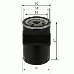 YAĞ FİLTRESİ OPEL AGILA B 1.0L 1.2L / CHEVROLET KALOS. AVEO. MATIZ. SPARK 1.0L 1.2L 03-> / SUZUKI SWIFT 90-> / ALTO. MARUTTI 86-> / DAIHATSU TERIOS 97-> / FEROZA. APPLAUSE 88->