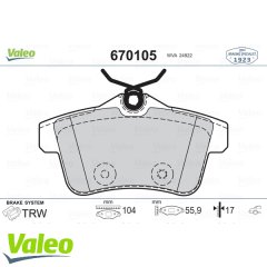 ARKA FREN BALATASI PEUGEOT P3008 09>16 P5008 09>17 P508 10>18 P308 GTI-RZC 10>14 CITROEN C4 09>16 DS4-DS5 11>15