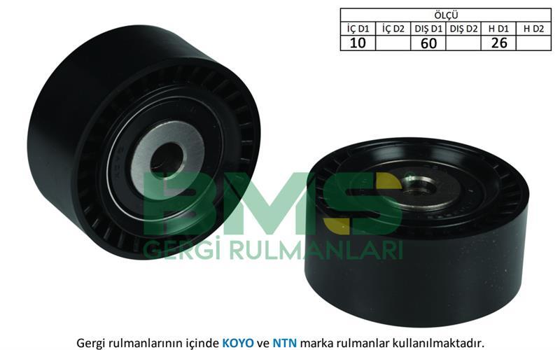 ALTERNATÖR GERGİ RULMANI PARTNER-BERLINGO 1.4-1.6 16V-P206 1.4 16V-P307-C4 1.6 16V-BIPPER-NEMO 1.4