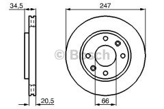 ÖN FREN AYNASI P106 1-2 91-02 206 98 >306 93-01 SAXO 96-03 XSARA 97-00 247.5x20.4x4DLxHAVALI