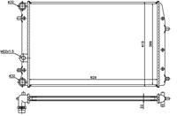 RADYATÖR POLO-IBIZA 4-FABIA-CORDOBA-1.2-1.4-1.6-1.4TDI-1.9TDI AC KLİMASIZ MEK OTOM 630x415x23