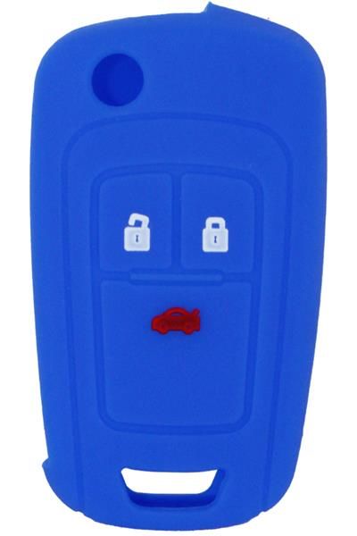 KONTAK ANAHTAR KUMANDA KORUYUCU KILIF SİLİKON 3 TUŞ MAVİ OPEL ASTRA-INSIGNIA-CORSA