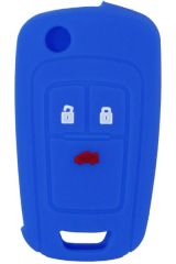 KONTAK ANAHTAR KUMANDA KORUYUCU KILIF SİLİKON 3 TUŞ MAVİ OPEL ASTRA-INSIGNIA-CORSA