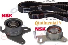 TRİGER KAYIŞ SETİ EKSANTRİK SETİ HYUNDAI H100 2.5L D4BX 4D55 PANELVAN. KAMYONET E.M. 88-96 / MITSUBISHI L200 L300 2.5L 4D56 8v E.M. 86-99 2 KAYIŞ 2 RULMAN 163x250 083X190